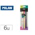 Lapices De Colores Milan Sunset Mina Gruesa 3,5 Mm Caja De 6 Unidades Colores Surtidos