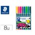 Rotulador Staedtler Lumocolor Retroproyeccion Punta De Fibra 318 Estuche De 8 Unidades Colores Surtidos