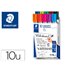 Rotulador Staedtler Lumocolor 351 Para Pizarra Blanca Punta Redonda 2 Mm Recargable Caja 10 Unidades Colores Surtidos