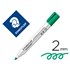 Rotulador Staedtler Lumocolor 351 Para Pizarra Blanca Punta Redonda 2 Mm Recargable Color Verde Claro
