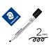 Rotulador Staedtler Lumocolor 351 Para Pizarra Blanca Punta Redonda 2 Mm Recargable Color Negro
