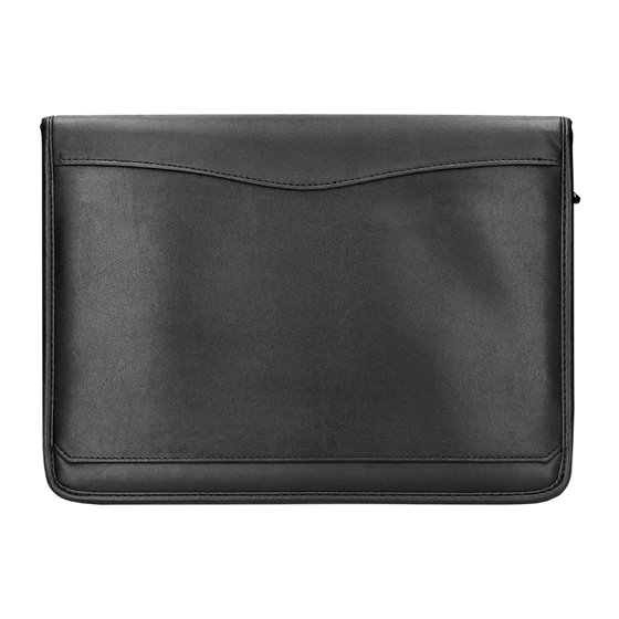 Carpeta Portafolios Cremallera Con Bolsa Para Movil Y Tarjetero Color Negro 260X355 Mm