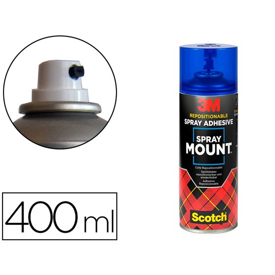 Pegamento 3M Spray Mount Adhesivo Reposicionable Bote De 400 Ml