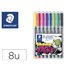 Rotulador Staedtler Lumocolor Permanente Art Estuche De 8 Unidades Colores Surtidos