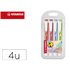 Rotulador Stabilo Fluorescente Swing Cool Pastel Estuche De 4 Unidades Colores Surtidos