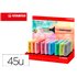 Rotulador Stabilo Boss Fluorescente 70 Pastel Expositor De 45 Unidades Colores Surtidos
