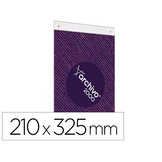 Expositor Mural Archivo 2000 Con Taladros Ultra Transparente Din A4 Vertical 210X325 Mm