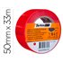 Cinta Adhesiva Tarifold Para Marcaje Y Señalizacion De Suelo 33 Mt X 50 Mm Color Rojo