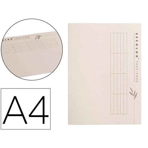 Subcarpeta Cartulina Tarifold 100% Ecologica 226 G/M2 Din A4 Color Crema Pack De 10 Unidades