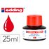 Tinta Rotulador Edding Mtk25 Con Sistema Capilar Color Rojo Frasco De 25 Ml