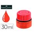 Tinta Rotulador Faber Castell Textliner Fluorescente 1549 Con Sistema Capilar Color Rojo Bote 30 Ml