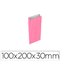 Sobre Papel Basika Celulosa Rosa Con Fuelle Xxs 100X200X30 Mm Paquete De 25 Unidades