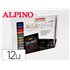 Rotulador Alpino Metallic Lettering Doble Punta Estuche De 12 Unidades Colores Surtidos