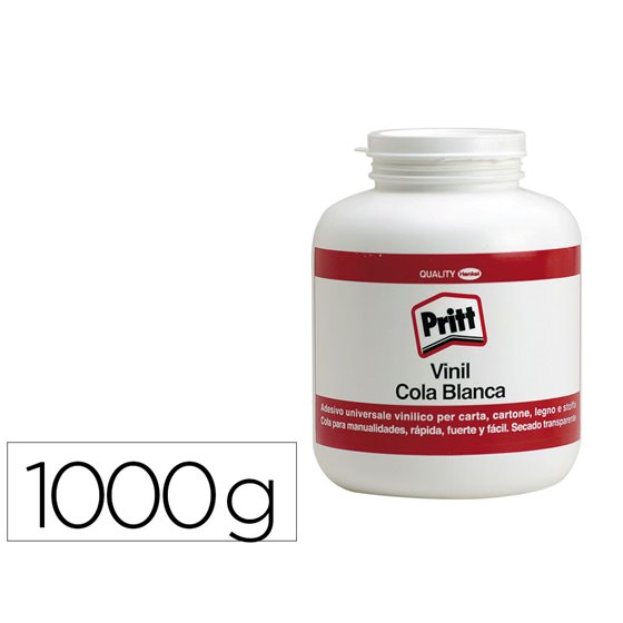 Pegamento Cola Vinilica Pritt Blanca Bote De 1000 Gr