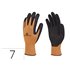 Guantes Deltaplus Poliester Impregando Latex Palma Y Dedos Naranja Fluor/Negro Talla 7