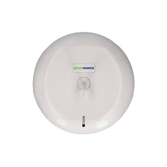 Dispensador Papel Higienico Industrial Greensource Extraccion Central Compacto Fabricado En Abs Blanco