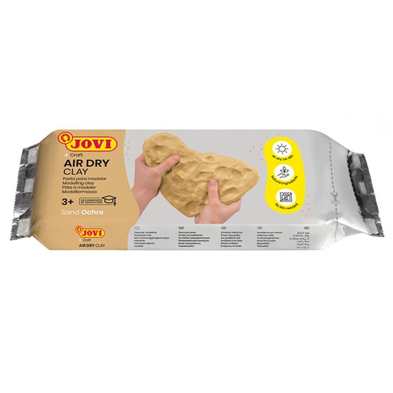 Pasta Jovi Para Modelar Air Dry Clay 250 Gr Color Ocre