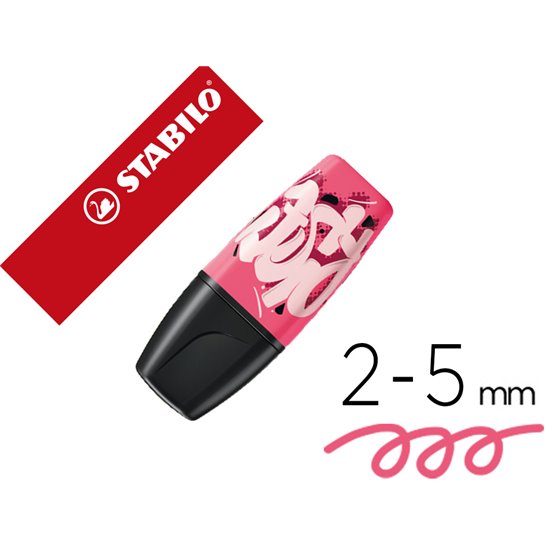 Rotulador Stabilo Boss Mini Fluorescente By Snooze One Rosa