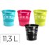 Papelera Plastico Plastiforte Colores Surtidos 11,3 Litros 275X275X280 Mm