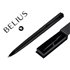 Boligrafo Belius Turbo Aluminio Color Negro Tinta Azul Caja De Diseño
