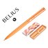 Boligrafo Belius Rose Aluminio Color Naranja/Oro Rosa Tinta Azul Caja De Diseño