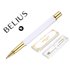 Boligrafo Belius Macaron Bliss Forma Hexagonal Color Blanco Y Dorado Tinta Azul Caja De Diseño