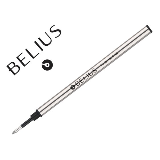 Recambio Roller Belius Negro 0,7 Mm Caja 3 Unidades