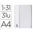 Separador Numerico Q-Connect Plastico 1-31 Juego De 31 Separadores Din A4 Multitaladro