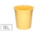 Papelera Plastico Q-Connect Amarillo Pastel Opaco 13 Litros 275X285 Mm