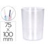 Cubilete Portalapices Q-Connect Transparente Plastico Diametro 75 Mm Alto 100 Mm