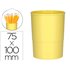 Cubilete Portalapices Q-Connect Amarillo Pastel Opaco Plastico Diametro 75 Mm Alto 100 Mm