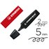 Rotulador Stabilo Boss Pastel Fluorescente Nature Colors Negro
