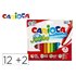 Rotulador Carioca Jumbo Punta Gruesa Estuche De 12 Unidades Colores Surtidos + 2 Gratis