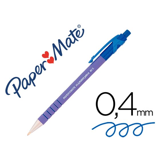 Boligrafo Flexgrip Retractil Azul