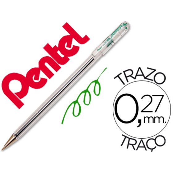 Boligrafo Pentel Bk-77 D Verde