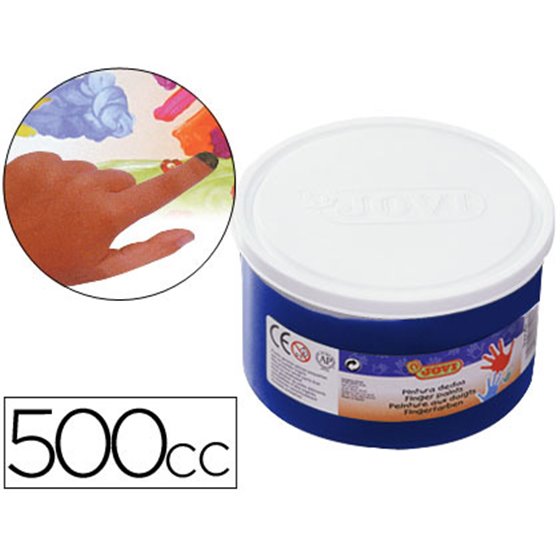 Pintura A Dedos Jovi 500 Cc Azul