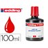 Tinta Rotulador Edding T-100 Rojo Bote 100 Ml