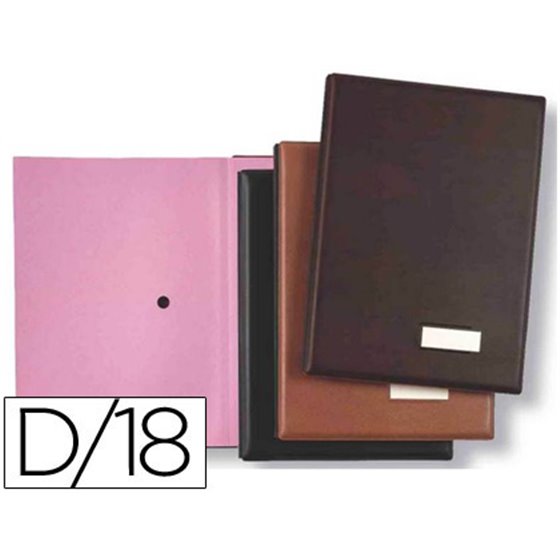 Portafirmas Pardo 0875 18 Departamentos Color Negro