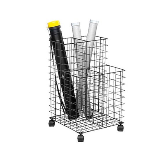 Carrito Portaplanos 209 Metalico Con Ruedas Color Negro 700X400X400 Mm