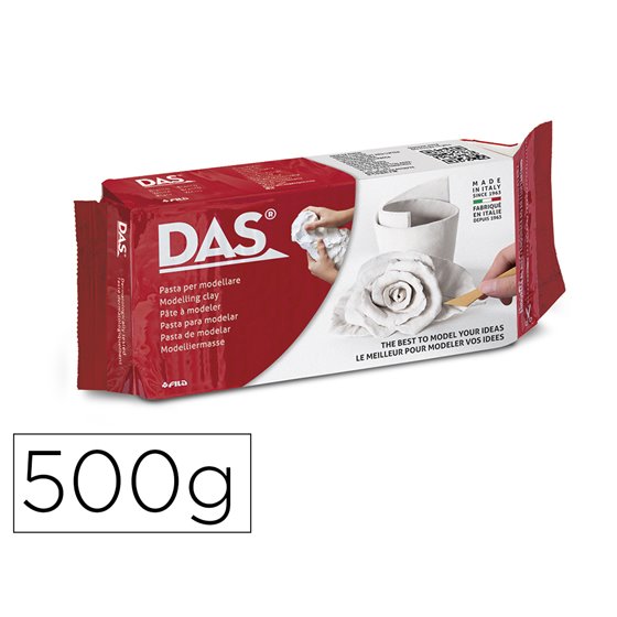 Pasta Das Blanca Para Modelar Seca Sin Coccion 500 Gr