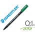 Rotulador Staedtler Lumocolor Retroproyeccion Punta De Fibra Permanente 313-5 Verde Punta Super Fina Redonda 0.4 Mm