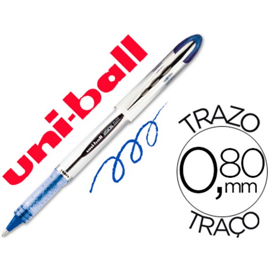 Rotulador Uni-Ball Roller Ub-200 Vision Azul 0,8 Mm -Unidad
