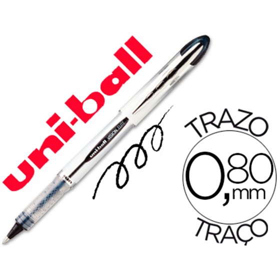 Rotulador Uni-Ball Roller Ub-200 Vision Negro 0,8 Mm -Unidad