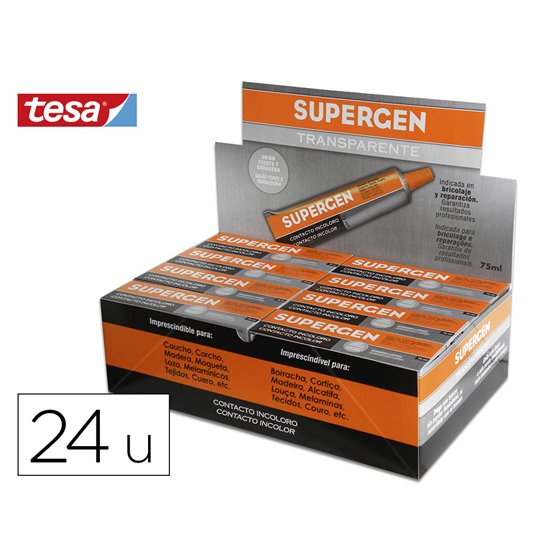 Pegamento Supergen Contacto Incoloro 75 Ml Unidad