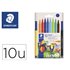 Rotulador Staedtler Noris Club Slim Estuche Carton 80% Reciclado De 10 Unidades Colores Surtidos