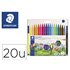 Rotulador Staedtler Noris Club Slim Estuche Carton 80% Reciclado De 20 Unidades Colores Surtidos