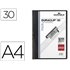 Carpeta Duraclip Dossier Pinza Lateral Negro Capacidad 30 Hojas