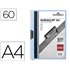Carpeta Duraclip Dossier Pinza Lateral Azul Capacidad 60 Hojas