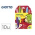 Lapices Cera Giotto Super Bebe Caja De 10 Colores Surtidos + Sacapuntas