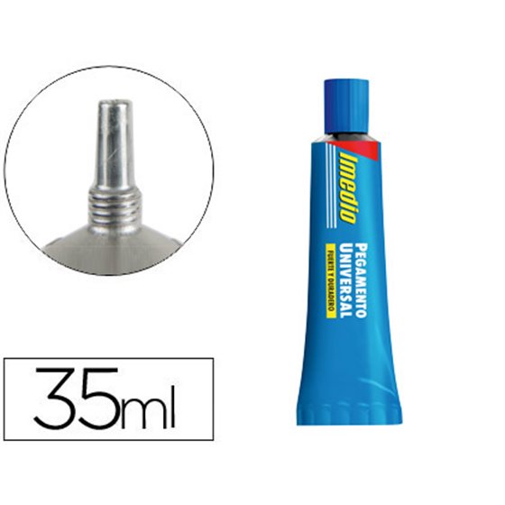 Pegamento Imedio Universal Transparente Banda Azul 35 Ml Unidad